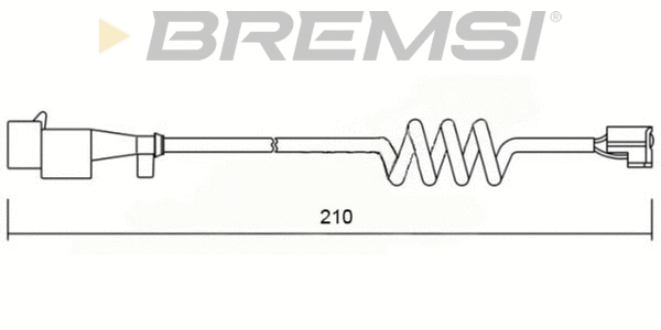 Warning Contact, brake pad wear (WI0601)