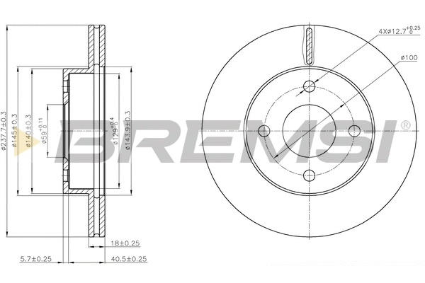 Brake Disc (CD7884V)