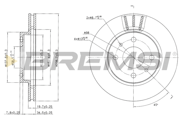 Brake Disc (CD7142V)