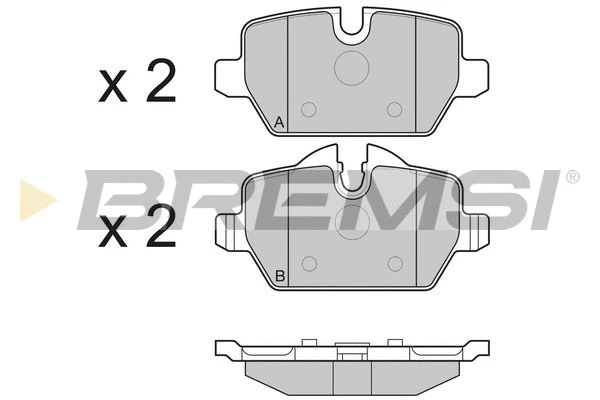 Brake Pad Set, disc brake (BP3196)