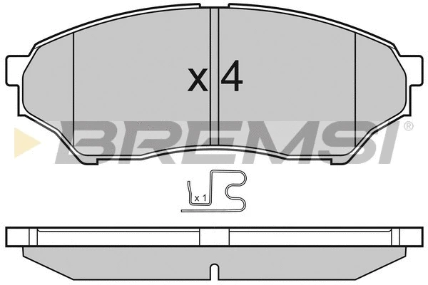 Brake Pad Set, disc brake (BP3036)