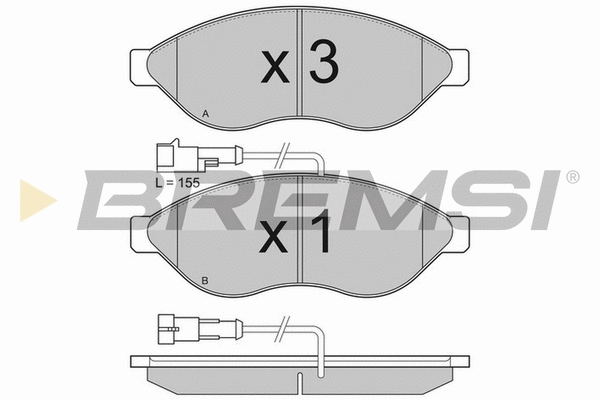 Brake Pad Set, disc brake (BP3285TR)