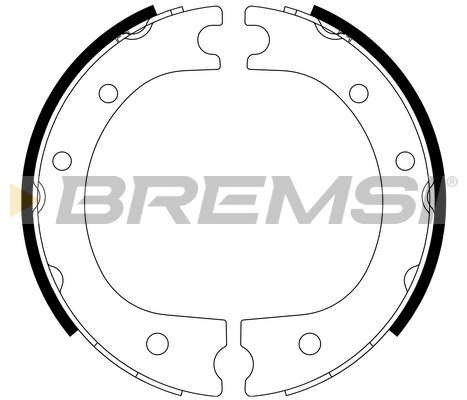 Brake Shoe Set, parking brake (GF0963)