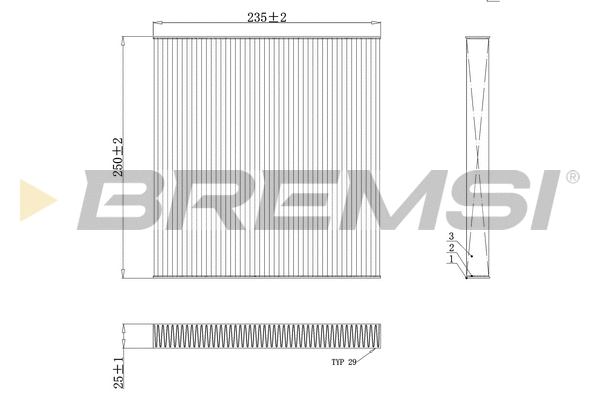 Filter, cabin air (FC0082C)