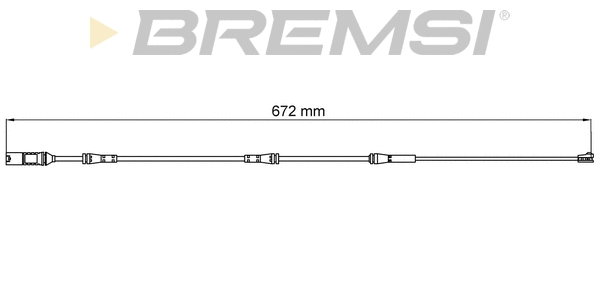 Warning Contact, brake pad wear (WI0751)