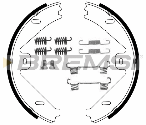 Brake Shoe Set, parking brake (GF0319-1)