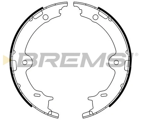 Brake Shoe Set, parking brake (GF0979)