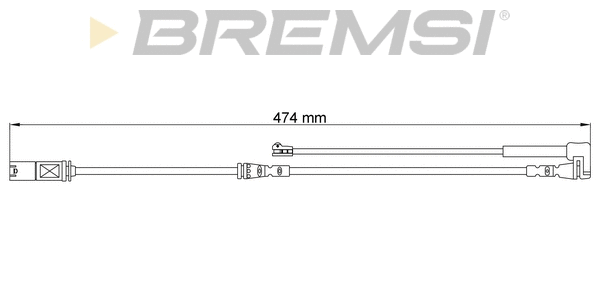 Warning Contact, brake pad wear (WI0797)