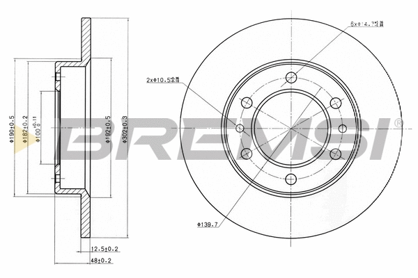 Brake Disc (CD6444S)