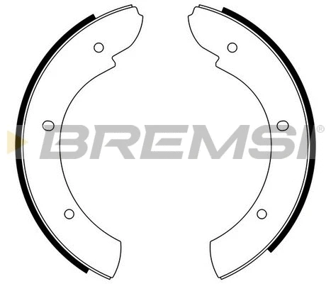 Brake Shoe Set, parking brake (GF0438)