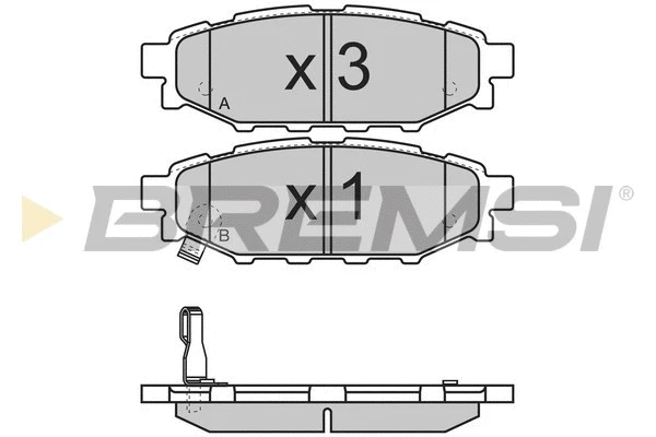 Brake Pad Set, disc brake (BP3218)