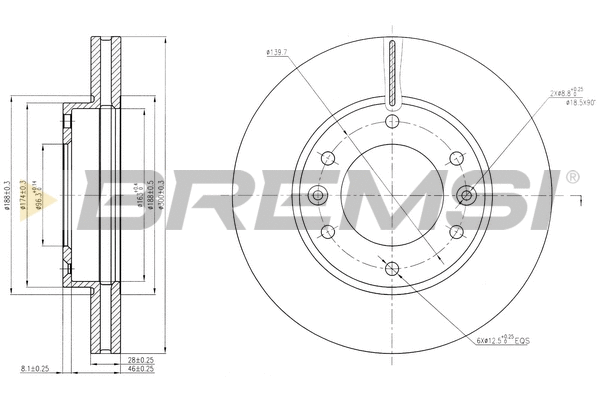 Brake Disc (CD7612V)