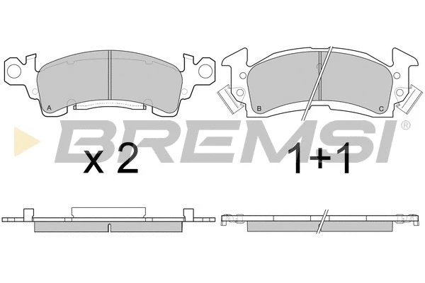 Brake Pad Set, disc brake (BP2781)