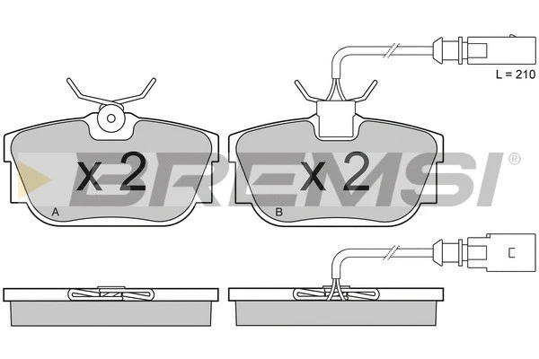 Brake Pad Set, disc brake (BP2946)
