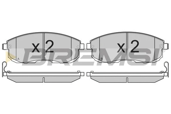 Brake Pad Set, disc brake (BP3342)