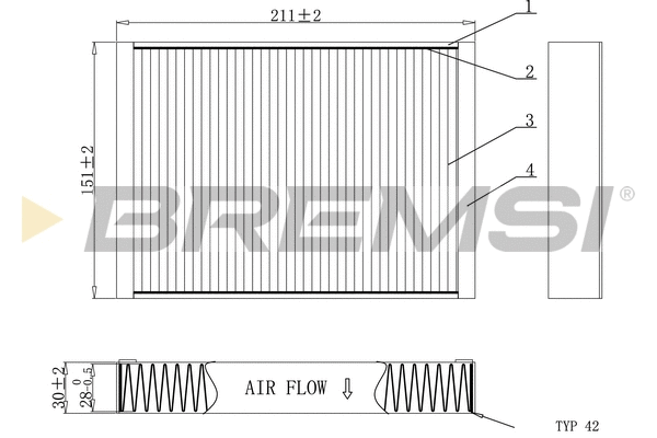 Filter, cabin air (FC0907)
