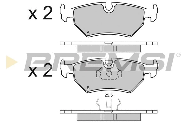 Brake Pad Set, disc brake (BP2599)