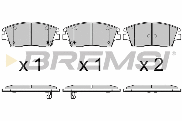 Brake Pad Set, disc brake (BP3660)