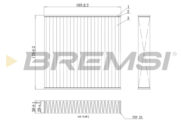 Filter, cabin air (FC0427A)