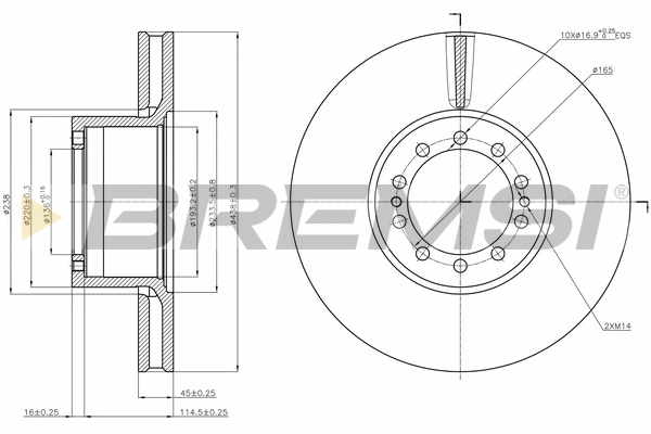 Brake Disc (CD5286V)