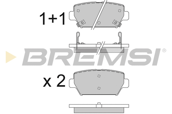 Brake Pad Set, disc brake (BP3827)