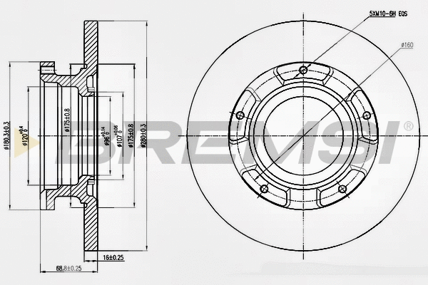 Brake Disc (CD7573S)