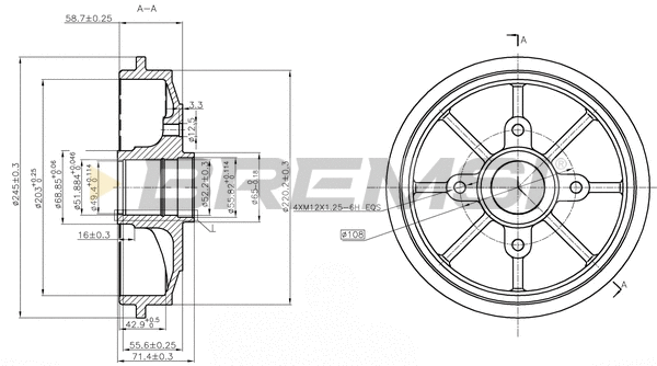 Brake Drum (CR5637)