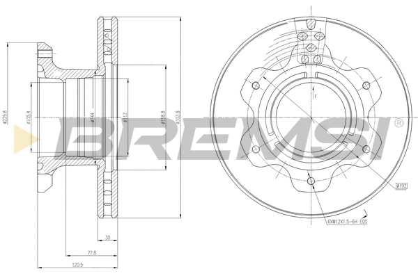 Brake Disc (CD5208V)