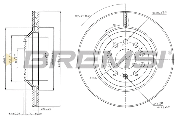 Brake Disc (CD7503V)