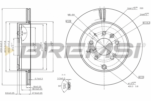 Brake Disc (CD8251V)