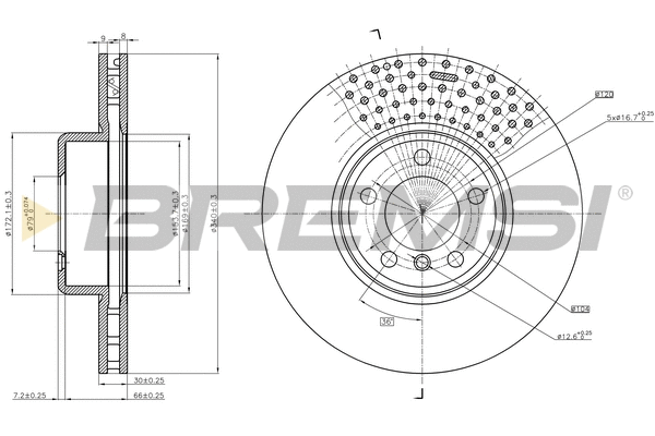 Brake Disc (CD8614V)