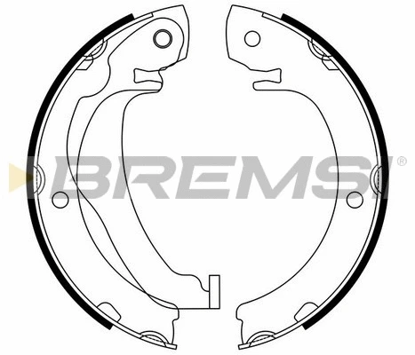 Brake Shoe Set, parking brake (GF0977)