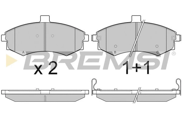 Brake Pad Set, disc brake (BP3079)