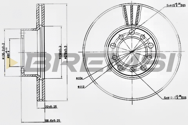 Brake Disc (CD6142V)