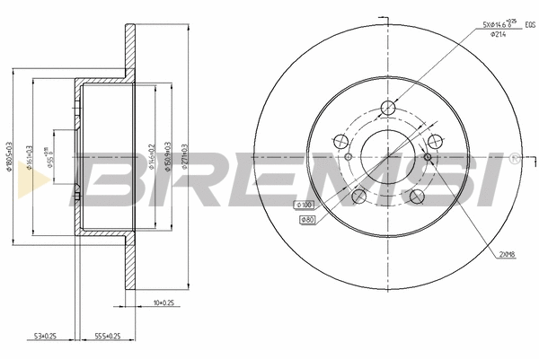 Brake Disc (CD7556S)