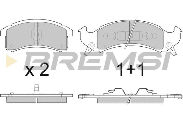 Brake Pad Set, disc brake (BP2799)