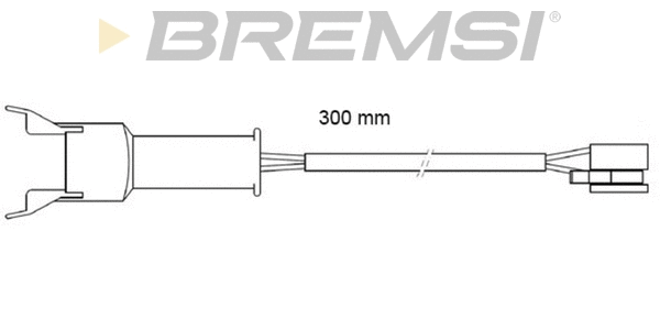 Warning Contact, brake pad wear (WI0571)