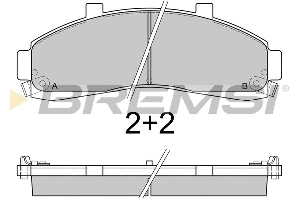 Brake Pad Set, disc brake (BP2829)