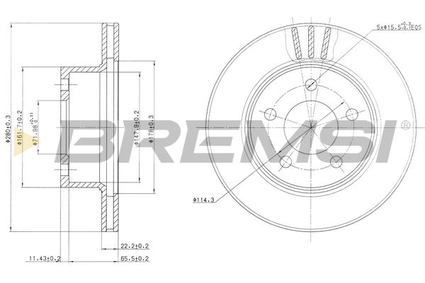 Brake Disc (CD6367V)