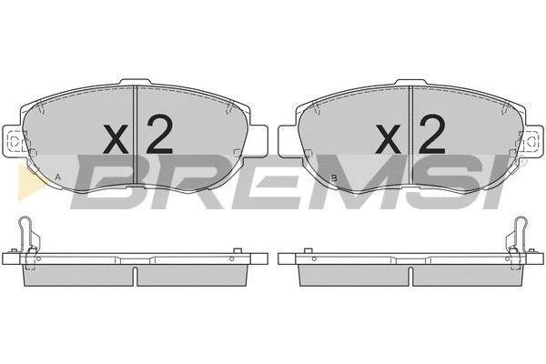 Brake Pad Set, disc brake (BP2832)