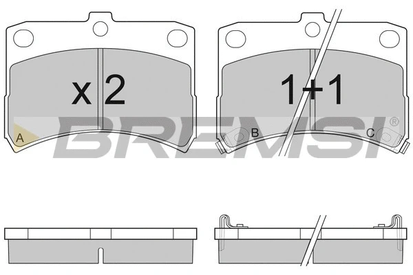 Brake Pad Set, disc brake (BP2929)