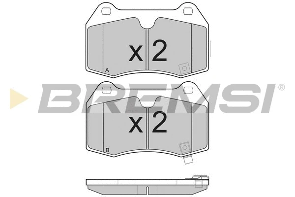 Brake Pad Set, disc brake (BP3165)
