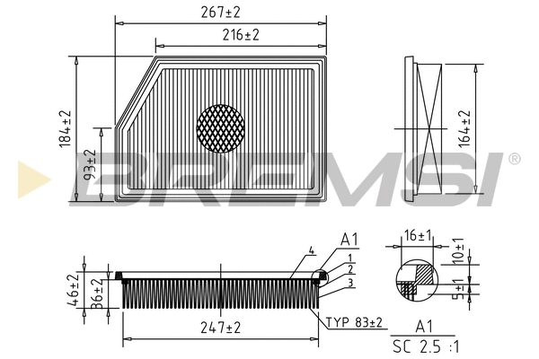 Air Filter (FA1086)