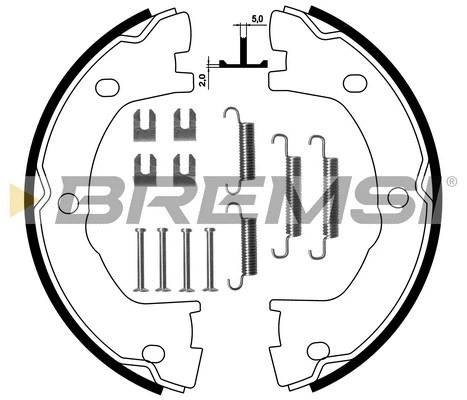 Brake Shoe Set, parking brake (GF0183-1)