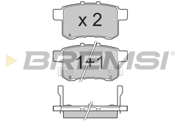Brake Pad Set, disc brake (BP3370)