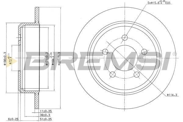 Brake Disc (CD7186S)