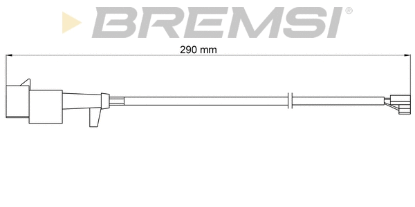 Warning Contact, brake pad wear (WI0715)