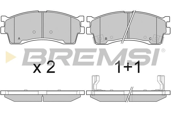 Brake Pad Set, disc brake (BP3055)