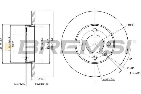 Brake Disc (CD6103S)