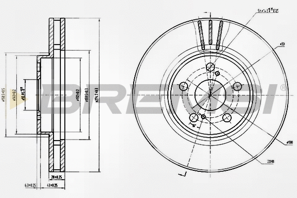 Brake Disc (CD6957V)